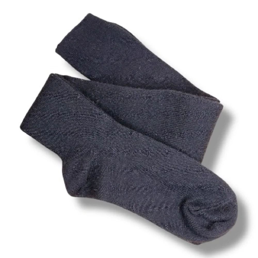 Black Knee High Socks Classic Cozy Goth Kawaii Stretch Fitted